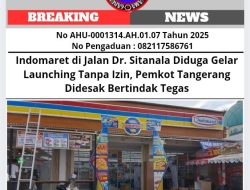 Indomaret di Jalan Dr. Sitanala Diduga Gelar Launching Tanpa Izin, Pemkot Tangerang Didesak Bertindak Tegas
