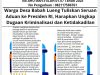 Warga Desa Babah Lueng Tuliskan Seruan Aduan ke Presiden RI, Harapkan Ungkap Dugaan Kriminalisasi dan Ketidakadilan