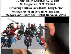 Pemalang Terluka: Aksi Brutal Geng Motor Kembali Menelan Korban Pelajar SMP, Masyarakat Geram dan Tuntut Tindakan Nyata
