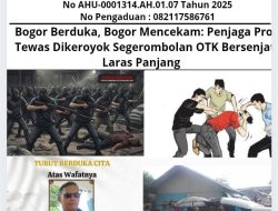 Bogor Berduka, Bogor Mencekam: Penjaga Proyek Tewas Dikeroyok Segerombolan OTK Bersenjata Laras Panjang
