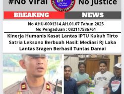 Kinerja Humanis Kasat Lantas IPTU Kukuh Tirto Satria Leksono Berbuah Hasil: Mediasi RJ Laka Lantas Sragen Berhasil Tuntas Damai