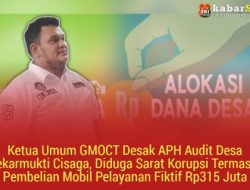 Ketua Umum GMOCT Desak APH Audit Desa Mekarmukti Cisaga, Diduga Sarat Korupsi Termasuk Pembelian Mobil Pelayanan Fiktif Rp 315 Juta