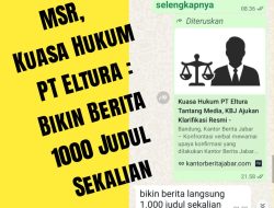 Transparansi Informasi: KBJ Minta Klarifikasi Kuasa Hukum PT Eltura Terkait Polemik Hukum