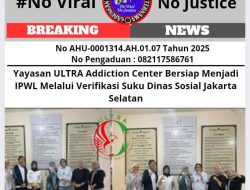 Yayasan ULTRA Addiction Center Bersiap Menjadi IPWL Melalui Verifikasi Suku Dinas Sosial Jakarta Selatan