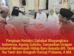 Pimpinan Redaksi Sahabat Bhayangkara Indonesia, Agung Sulistio, Sampaikan Ucapan Selamat Menempuh Hidup Baru kepada drh. Desti Ika Yanti dan Anugrah Harizqi Pratama, A.Md.