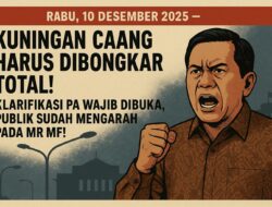 Kuningan Caang Harus Dibongkar Total! Klarifikasi PA Wajib Dibuka, Publik Sudah Mengarah pada MR MF!