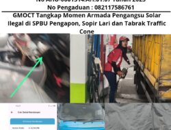 GMOCT Tangkap Momen Armada Pengangsu Solar Ilegal di SPBU Pengapon, Sopir Lari dan Tabrak Traffic Cone