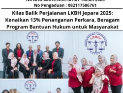 Kilas Balik Perjalanan LKBH Jepara 2025: Kenaikan 13% Penanganan Perkara, Beragam Program Bantuan Hukum untuk Masyarakat