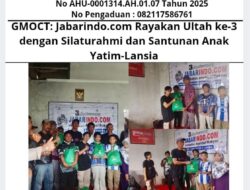 GMOCT: Jabarindo.com Rayakan Ultah ke-3 dengan Silaturahmi dan Santunan Anak Yatim-Lansia