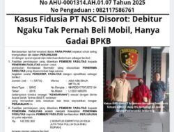 Kasus Fidusia PT NSC Disorot: Debitur Ngaku Tak Pernah Beli Mobil, Hanya Gadai BPKB