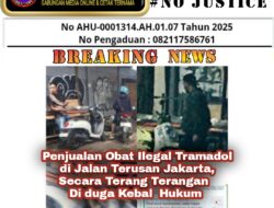 Penjualan Obat Ilegal Tramadol di Jalan Terusan Jakarta, Secara Terang Terangan Diduga Kebal Hukum