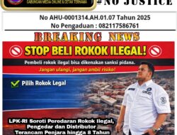 LPK-RI Soroti Peredaran Rokok Ilegal, Pengedar dan Distributor Terancam Penjara hingga 8 Tahun