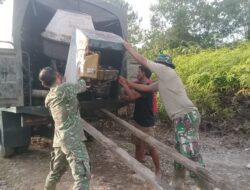 Infrastruktur Desa Ujong Blang Digenjot, Satgas TMMD Gunakan Concrete Mixer