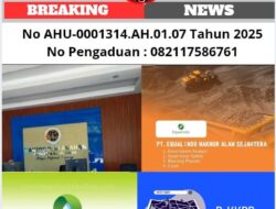 Pasca Viral Kasus Dugaan Pemalsuan Izin PT Equalindo Makmur Alam Sejahtera, GMOCT Pantau Proses Hukum dan Administrasi, Staf BPN Kutim ” Kami Belum Mengetahui Berkas PT Emas “