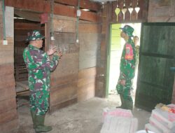 Dandim 0116/Nagan Raya Cek Langsung RTLH Yang Sedang di Buat Oleh Satgas TMMD