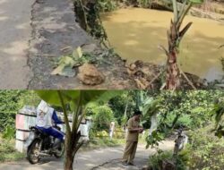 DPUTR Pati Akan Usul BTT Untuk Perbaikan Talud Jembatan Sungai Widodaren yang Longsor