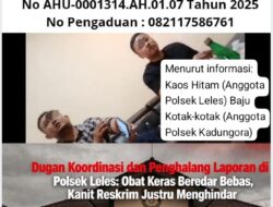 Dugaan Koordinasi dan Penghalang Laporan di Polsek Leles: Obat Keras Beredar Bebas, Kanit Reskrim Justru Menghindar