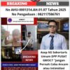 Pasca Viral Ancam Awak Media, Preman Berinisial KK Minta Maaf dan Diperiksa Polisi, Proses Hukum Berjalan!!