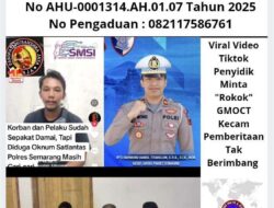 Viral Video Tudingan Penyidik Minta Rokok, GMOCT Kecam Pemberitaan Tak Berimbang: Polres Semarang Tegaskan Kasus Belum Selesai