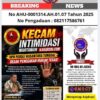 Kecam Intimidasi Wartawan KabarSBI.com, DPN Peduli Nusantara Tunggal Desak Penegakan Hukum Tegas