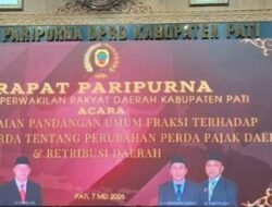 DPRD Pati Gelar Penyampaian Umum Fraksi dalam Revisi Perda Pajak dan Retribusi Daerah