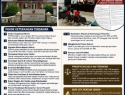 Sidang Eksepsi Terdakwa Ditolak JPU Tanpa Pertimbangan Hukum Berdasarkan UUD 1945