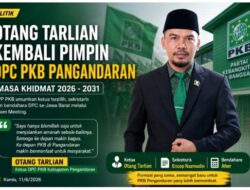 Otang Tarlian Kembali Diberi Amanah Pimpin PKB Pangandaran Periode 2026-2031