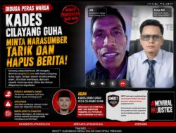 Diduga Peras Warga, Agan, (Kades Cilayang Guha) Minta Narasumber Agar Pemberitaan Dihapus
