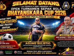 Agung Sulistio Hadiri Open Turnamen Sepak Bola Bhayangkara Cup Polres Pekalongan 2026, Masyarakat Apresiasi Kepemimpinan AKBP Rachmad C. Yusuf