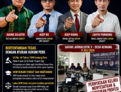 Pernyataan Keliru Soal UKW & Verifikasi, GMOCT Kecam Keras Anggota PWI Kab. Bogor Minta Maaf Harus Lewat Video dan Hentikan Pansos
