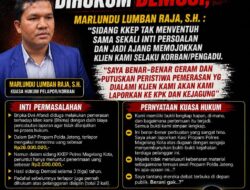 Bripka Afandi Dihukum Demosi, Marlundu Lumban Raja S.H., Sebut Majelis Tak Kejar Kebenaran Material, Kami Lanjutkan ke KPK
