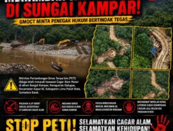Tambang Emas Ilegal Merambah Cagar Alam di Sungai Kampar, GMOCT Minta Penegak Hukum Bertindak Tegas