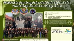 234SC Kota Bandung Gelar Aksi Berbagi Sembako untuk Ringankan Beban Masyarakat