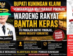 Bupati Kuningan Klaim “Penghargaan Masyarakat Pinunjul”, Waroeng Rakyat Bantah Keras — Itu Pangajen Rakyat Pinunjul, Murni Inisiatif Komunitas