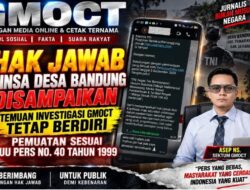 Hak Jawab Babinsa Desa Bandung Disampaikan, Temuan Investigasi GMOCT Tetap Berdiri — Pemuatan Sesuai UU Pers No. 40 Tahun 1999