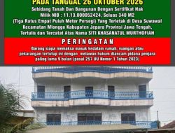 Eksekusi Rumah di Desa Suwawal Jepara Berlangsung Damai, Namun Menimbulkan Kekecewaan Yang Mendalam Bagi Pemilik Rumah